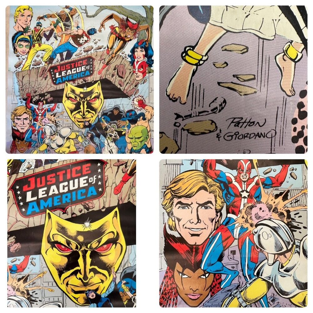 Vintage 1984 Justice League of America Poster -Patton Giordano TM DC Comics